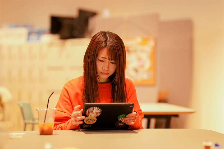 純菜さんの活動の様子